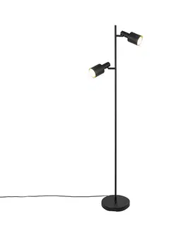 Stojace lampy Inteligentná stojaca lampa čierna vrátane 2 WiFi A60 - Stijn