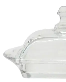 Dózy na potraviny MAKRO - Dóza na maslo sklenená 10,5x17x9cm
