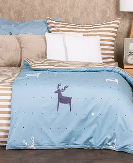 Obliečky 4Home Bavlnené obliečky Deer love, 140 x 200 cm, 70 x 90 cm