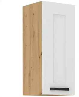 Kuchynské skrinky visiace Kuchynská skrinka LUNA biely mat/artisan  30g-72 1f