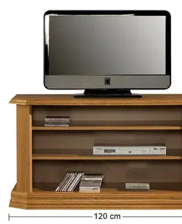 TV stolíky PYKA Kinga I rustikálny tv stolík drevo D3