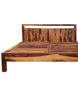 Postele Posteľ Amba 180x200 z indického masívu palisander