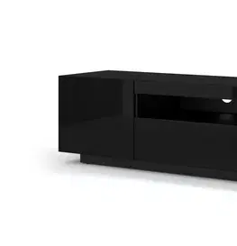 TV stolíky ArtBm TV stolík AURA 200 | čierny lesk