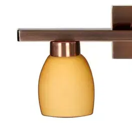 Stropná svetla Stropná lampa Dakota pásik 2X40W G9 medená