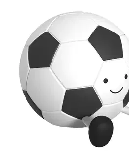Lampy  LED dotyková dětská lampa FOOTBALL 2W/5V USB 1200 mAh biela/čierna 331755
