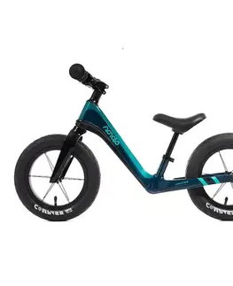 Detské odrážadlá Ultraľahké odrážadlo Olpran Bufotes 12" • 2,8 kg tmavo zelená/petrolejová/čierna