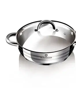 Hrnce BLAUMANN - Randlík nerez a pokrievka sklo 2,75l GOURMET