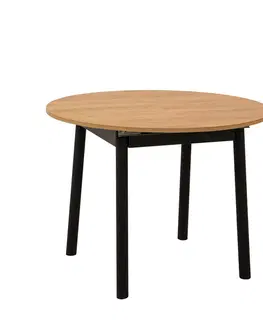 Konferenčné stolíky Jedálenský stôl Oliver Oak Black