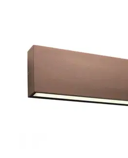 Svietidlá Redo 90389 - LED Vonkajšie nástenné svietidlo KAMAL LED/15W/230V 3000K IP54 hnedá 90389