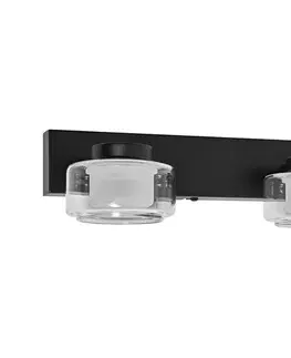 Svietidlá Osram - LED kúpeľňové nástenné svietidlo ORBIS FLAME 2xLED/5,5W/230V IP44 čierna 4099854447785