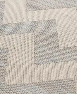 Koberce Koberec Modern Chevron beige/ice blue 160x230 cm