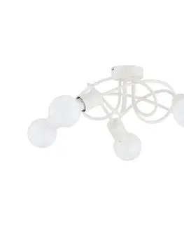 Svietidlá  Prisadený luster BOSTON 5xE27/15W/230V krémová 63240