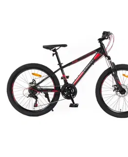 Bicykle Juniorský bicykel Canull XC 240 24" - model 2026 čierna/červená - S (135-161 cm)