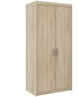 Šatníkové skrine Skriňa Elena 2D sonoma