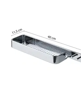 Doplnky do kúpeľne Gedy - Il GIGLIO polička, 400x42x115, chróm A91813