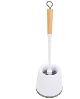 Kúpeľňové doplnky WC kefa+nádoba 43x13/180g ye09