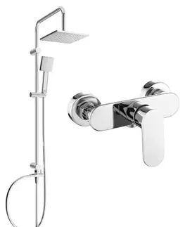 Sprchy a sprchové panely MEXEN/S - Tord sprchový stĺp vrátane sprchovej batérie Milo, chróm 71340200-00