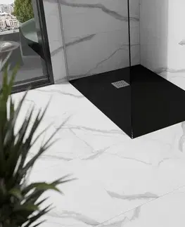 Vane MEXEN - Stone+ sprchová vanička obdĺžniková 120x100, čierna 44701012