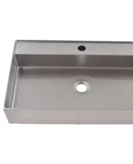 Umývadlá Umývadlo na dosku Rectangle chróm 1/0