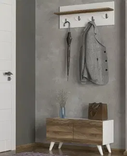 Predsieňové zostavy SOREN predsieňová zostava, biela / orech