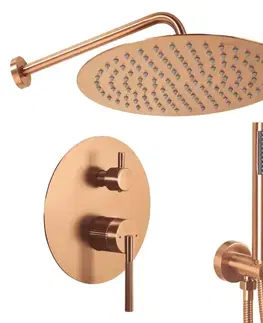 Sprchy a sprchové panely REA - Podomietková sprchová sada Argon Brush Copper + BOX REA-P4330