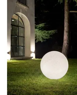 Záhradné lampy Ideal Lux - Vonkajšie svietidlo DORIS 1xE27/60W/230V, priemer 30 cm, IP44, sivé 214009