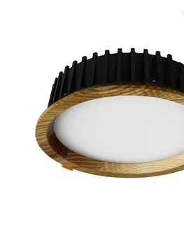 Svietidlá APLED - LED Podhľadové RONDO WOODLINE LED/6W/230V 3000K pr. 15 cm jaseň masív 21278