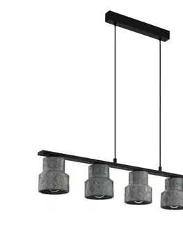 Svietidlá Eglo 39855 - Závesné svietidlo na lanku HILCOTT 5xE27/40W/230V 39855