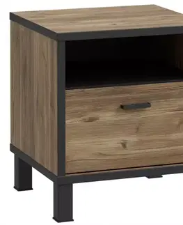 Všetky produkty Nočný stolík Haruki HYTK011 alpský smrek/čierna