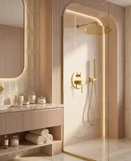 Sprchy a sprchové panely REA - Podomietková sprchová sada Venti Gold + BOX REA-P8713