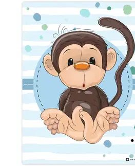 Obrazy do detskej izby Obraz s opičkou do detskej izbičky