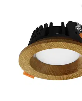 Svietidlá APLED - LED Podhľadové RONDO WOODLINE LED/3W/230V 4000K pr. 9 cm dub masív 21259