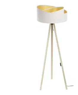 Lampy  Stojacia lampa GALAXY 1xE27/60W/230V biela/béžová AS0463+BS0385