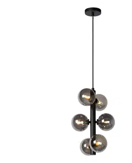 Svietidlá Lucide 45474/06/30 - Luster na lanku TYCHO 6xG9/28W/230V čierna 45474/06/30