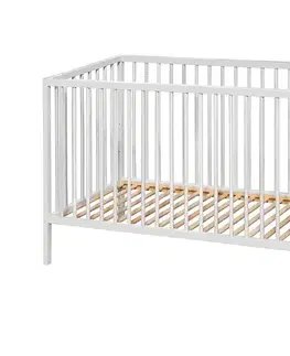 Postieľky PETITE&MARS - Detská postieľka NELA BEECH 120x60 cm biela/buk 940392