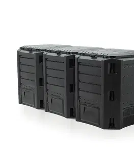 Kompostéry NABBI IKLM1200C záhradný kompostér 1200 l čierna