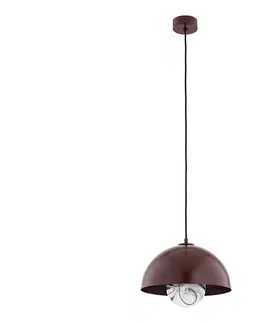 Svietidlá Argon 8444 - Luster na lanku PIAVA 1xE14/7W/230V alabaster hnedá 8444