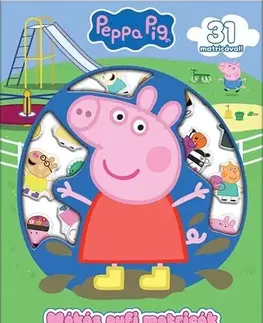 Nalepovačky, vystrihovačky, skladačky Peppa malac: Mókás pufi matricák