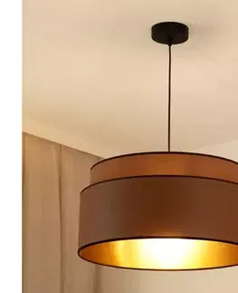 Svietidlá BRILAGI - Luster na lanku OREGON VEGE 1xE27/15W/230V pr. 45 cm hnedá 608572