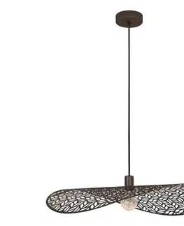 Svietidlá Eglo 44167 - Luster na lankách SWABY 1xE27/60W/230V pr. 80 cm bronzový 44167