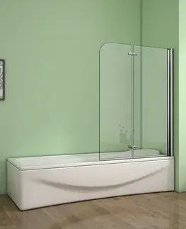 Sprchové dvere H K - Vaňová zástena S22 120x140cm - dvojdielna sklopná, číre sklo SE-S22-120