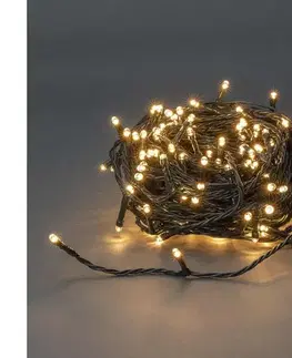 LED osvetlenie  CLLS180- Vonkajšia LED reťaz 180xLED/7 funkcií 16,5m IP44 teplá biela CLLS180