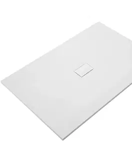 Vane CERANO - Sprchová vanička obdélníková FlexiCut - SMC/minerální kompozit - upravitelná - bílá matná - 140x100x3  CER-666103