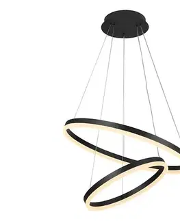 Svietidlá BRILAGI - LED stmievateľný závesný luster na lanku CIRCLE LED/70W/230V 3000-6500K čierny+DO BG-J4310/B