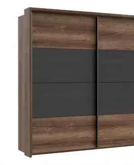 Šatníkové skrine Skriňa Dreamer N09 200 cm dub lefkas