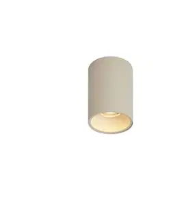 Bodove svetla Moderné zapustené bodové svetlo béžové GU10 50 mm okrúhle - Deep