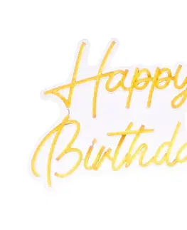 Svietidlá Atmosphera - LED neónová nástenná dekorácia HAPPY BIRTHDAY LED/5V 213733