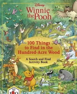 Nalepovačky, vystrihovačky, skladačky Disney Winnie The Pooh 100 Things to Find in the Hundred Acre Wood - Walt Disney