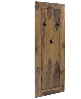 Vešiaky na stenu Vešiak s 3 háčikmi Rami 50x140x2,5 indický masív palisander