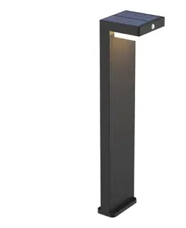 Záhradné lampy  LED Solárna lampa so senzorom MALI LED/4,5W/3,7V 2000 mAh IP44 čierna 329424